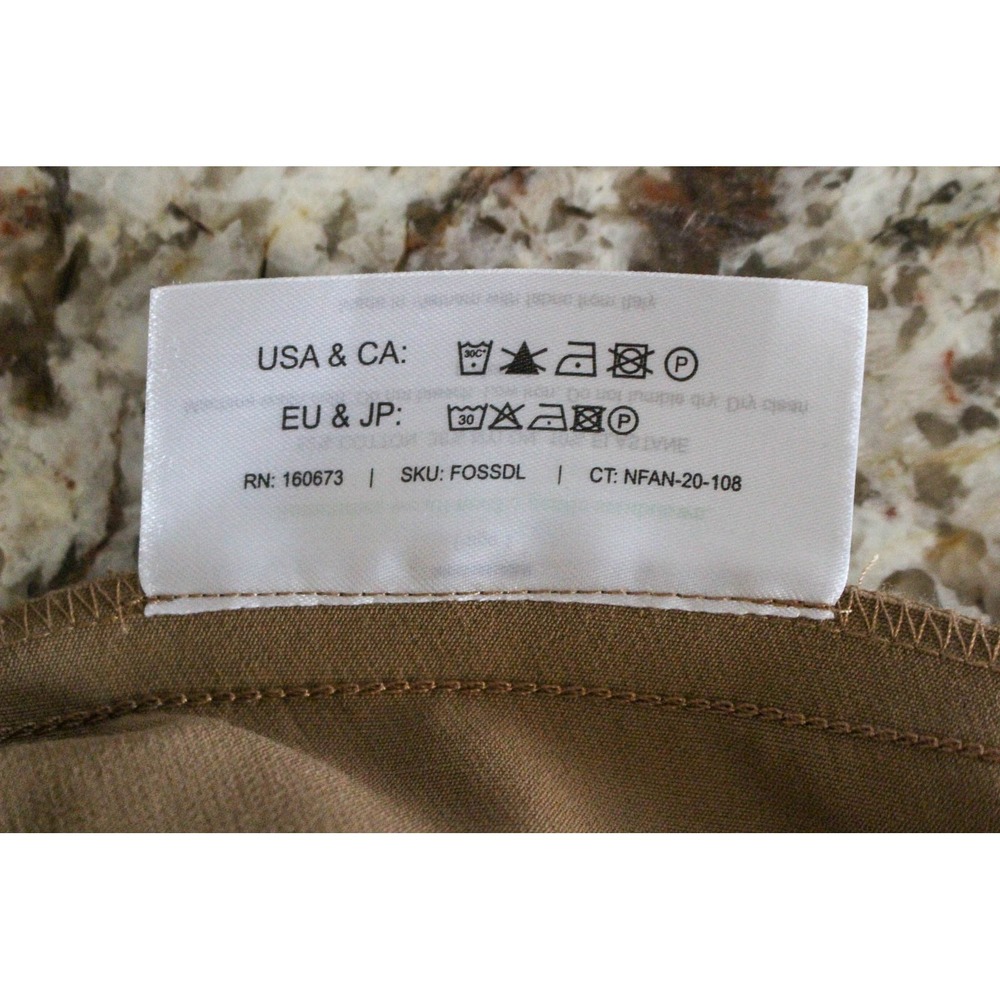 MM.LaFleur Foster Pants Size 4 Brown High Rise Side Zip‎ Slim Straight Trousers - Picture 7 of 7